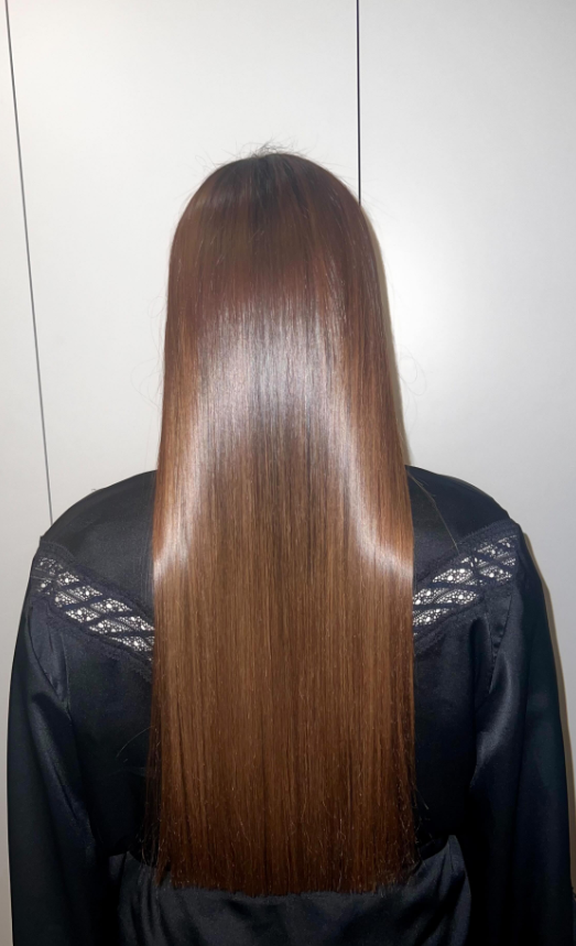 Después - Alisado orgánico cabello castaño