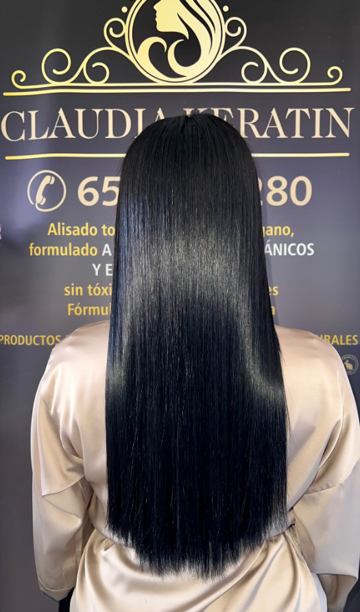 Después - Alisado orgánico cabello negro